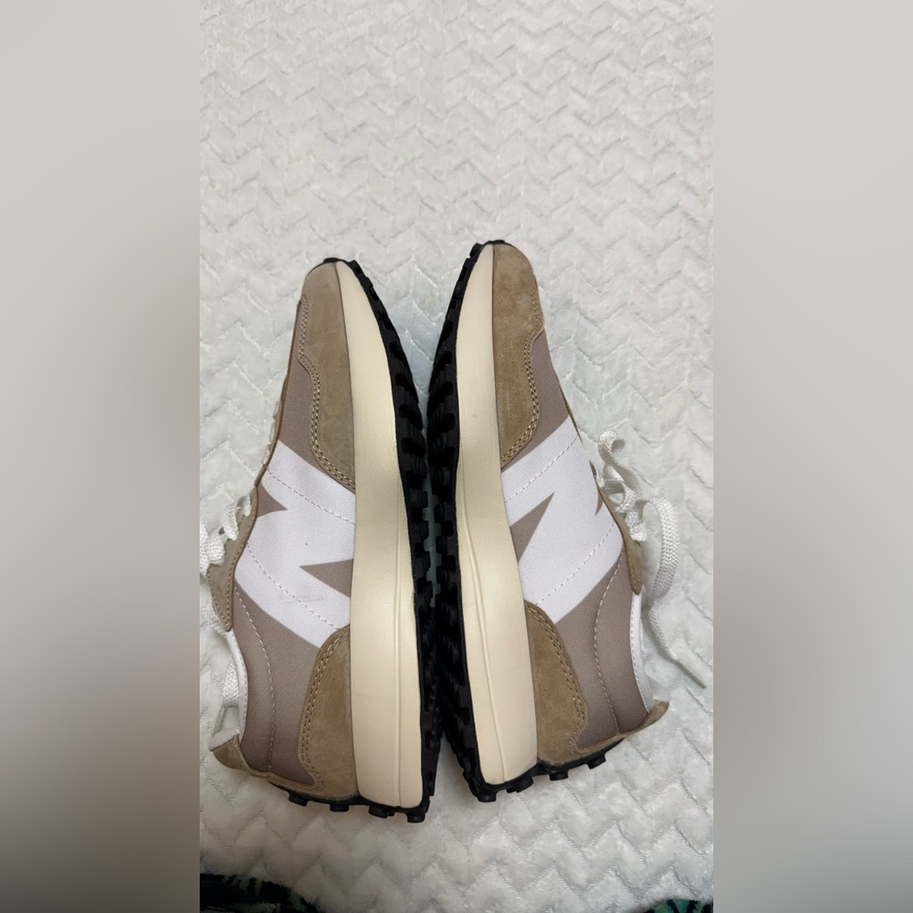 New Balance Cream and White Sneakers